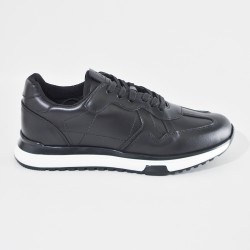 Sky Walk Tenis Casual de Cuero para Hombre 663106PEPENEGRO