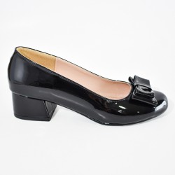Price Shoes Tacones casuales con moño mujer 9723058NEGRO