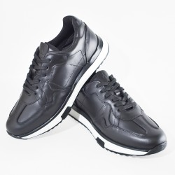 Sky Walk Tenis Casual de Cuero para Hombre 663106PEPENEGRO