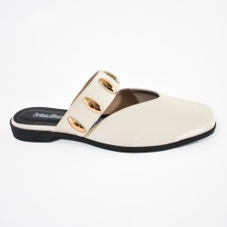 Price Shoes Sandalias tipo mule planas con estilo para mujer 182BE268BEIGE