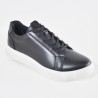Sky Walk Tenis De Cuero Para Hombre 663106015NEGRO