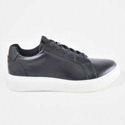 Sky Walk Tenis De Cuero Para Hombre 663106015NEGRO