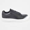 Sky Walk Tenis De Cuero Para Hombre 663106015NEGRO