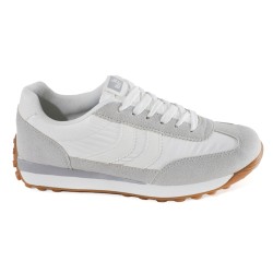 Sky Walk Tenis de estilo retro-chic para mujer 622PSTP4007GRIS