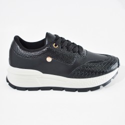Price Shoes Tenis urbanos de moda para mujer 282M-549NEGRO