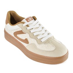 Sky Walk Tenis urbanos con estilo para mujer 622PSTP4004CAMEL