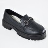 Price Shoes Mocasines de tendencia con suela track para mujer 1321146NEGRO