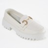 Price Shoes Mocasines de tendencia con suela track para mujer 1321146TALCO