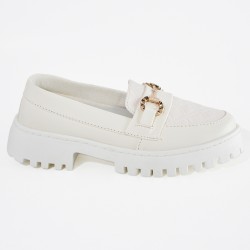 Price Shoes Mocasines de tendencia con suela track para mujer 1321146TALCO