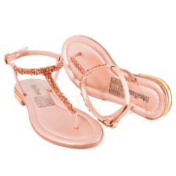 Price Shoes Sandalias Elegantes Mujer 482SAMARAOROROSA