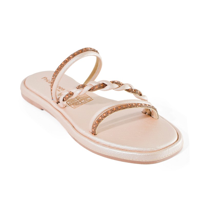 Price Shoes Sandalias Brillantes Mujer 902HC-28CHAMPANA