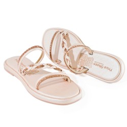 Price Shoes Sandalias Brillantes Mujer 902HC-28CHAMPANA