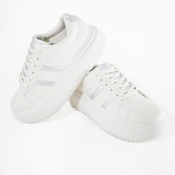 Price Shoes Tenis Plataforma Mujer 202WN46-ABPLATA