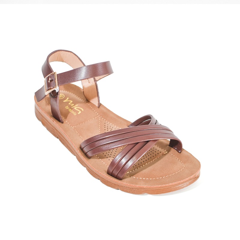 Price Shoes Sandalias Planas Moda Mujer 202BW932-258CHOCOLATE