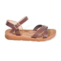 Price Shoes Sandalias Planas Moda Mujer 202BW932-258CHOCOLATE