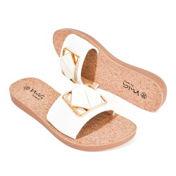Price Shoes Sandalias casuales mujer 202BW932-316BLANCO