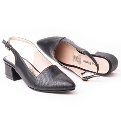 Price Shoes Tacon Cerrado Puntudo Mujer 542684-1NEGRO