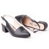 Price Shoes Tacon Cerrado Puntudo Mujer 542684-1NEGRO