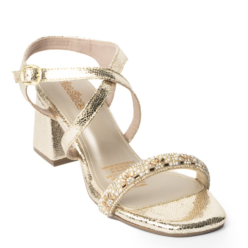 Price Shoes Sandalias Elegantes Mujer 4423231CHAMPANA