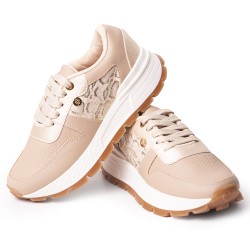 Price Shoes Tenis Moda para Mujer 282M-532BEIGE