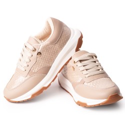 Price Shoes Tenis Moda para Mujer 282M-526BEIGE