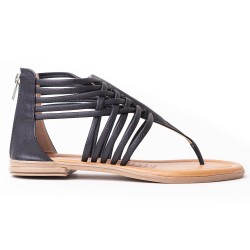 Priceshoes Sandalias Planas Mujeres 3022525NEGRO