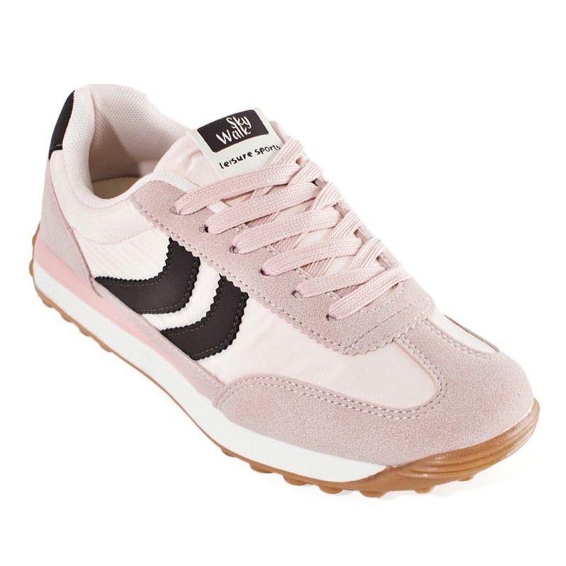 Sky Walk Tenis casuales de tendencia para mujer 622PSTP4007ROSADO