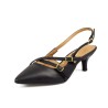 Priceshoes Zapatos Ejecutivo puntudo para Mujer 0221122-885NEGRO