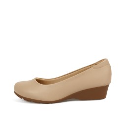 Price Shoes Tacon Cuña para Mujer 0227014-200-1BEIGE