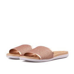 Price Shoes Sandalia Plana para Mujer 0228360-353OROROSA