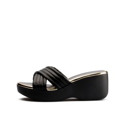 Plataforma para mujer Beira Rio Negro-Dorado 0228455-304DORADO