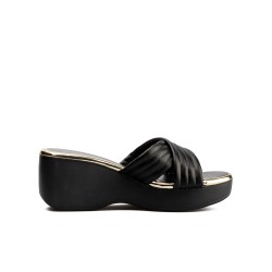 Plataforma para mujer Beira Rio Negro-Dorado 0228455-304DORADO