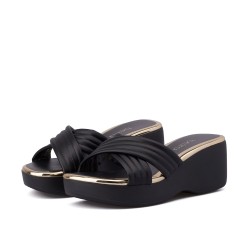 Plataforma para mujer Beira Rio Negro-Dorado 0228455-304DORADO