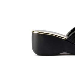 Plataforma para mujer Beira Rio Negro-Dorado 0228455-304DORADO