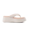 Plataforma para mujer estilo bloque Beira Rio 0228530-100BLANCO