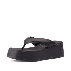 Plataforma para mujer estilo bloque Beira Rio 0228530-100NEGRO