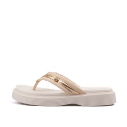Sandalia playera para mujer Beira Rio 0228537-102CREMA