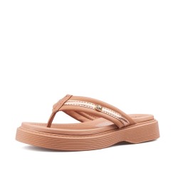 Sandalia playera para mujer Beira Rio 0228537-102NUDE