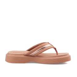 Sandalia playera para mujer Beira Rio 0228537-102NUDE