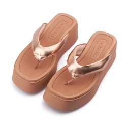 Plataforma para mujer Beira Rio 0228530-100OROROSA