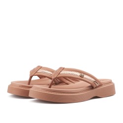 Sandalia playera para mujer Beira Rio 0228537-102NUDE