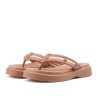 Sandalia playera para mujer Beira Rio 0228537-102NUDE