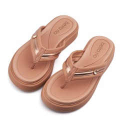 Sandalia playera para mujer Beira Rio 0228537-102NUDE