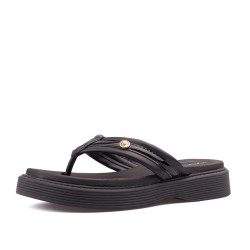 Sandalia playera para mujer Beira Rio 0228537-102NEGRO