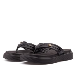 Sandalia playera para mujer Beira Rio 0228537-102NEGRO