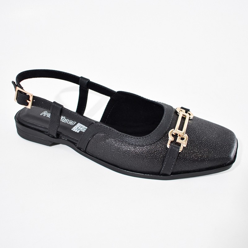 Price Shoes Baletas tipo slingback para mujer 182BE916NEGRO