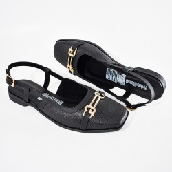Price Shoes Baletas tipo slingback para mujer 182BE916NEGRO