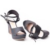 Price Shoes Sandalias Tacon cubano mujer 182CE828NEGRO