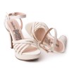Price Shoes Sandalia Tacón para Mujer 182FL858TALCO