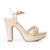 Price Shoes Sandalia Tacón para Mujer 182FL872CHAMPANA